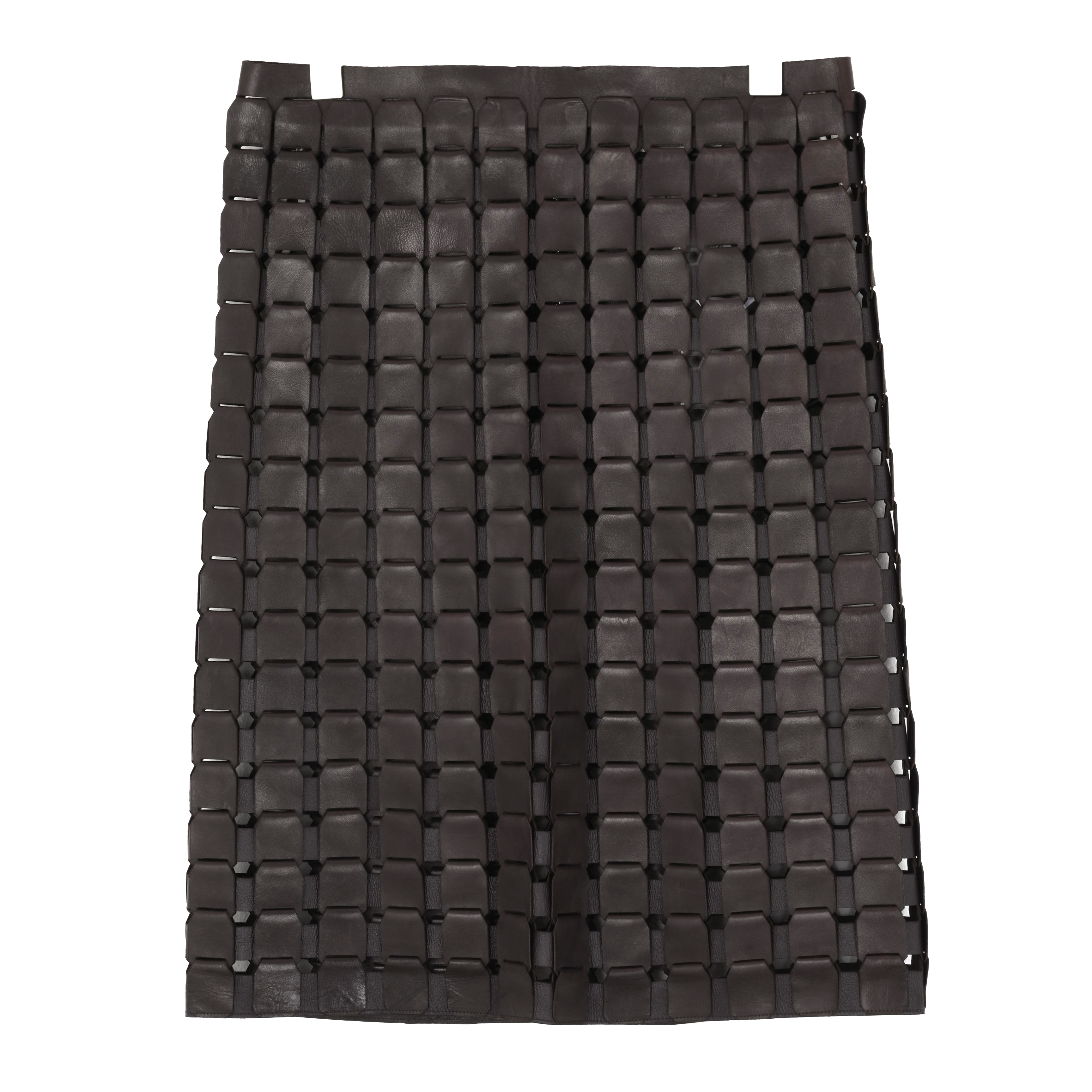 BOTTEGA VENETA葆蝶家 女士常规简约编织羊皮革裙586006VF3G05001