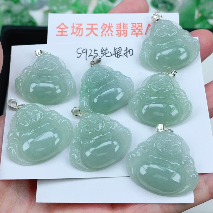 翡翠挂件银S925镶嵌多样性发其1