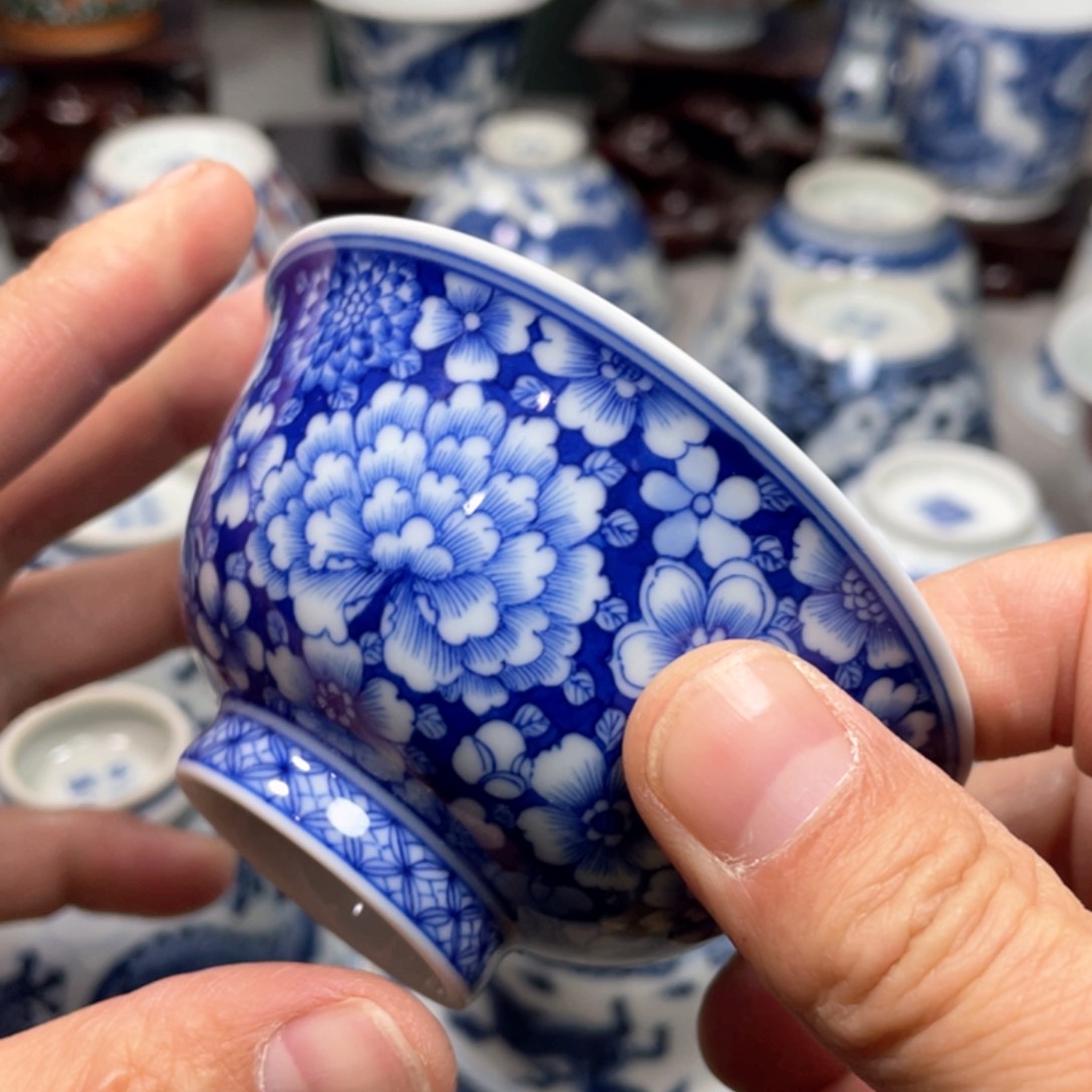 摆件景德镇陶瓷现代手工陶瓷茶具