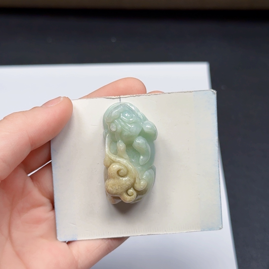 翡翠未镶嵌挂件翡翠