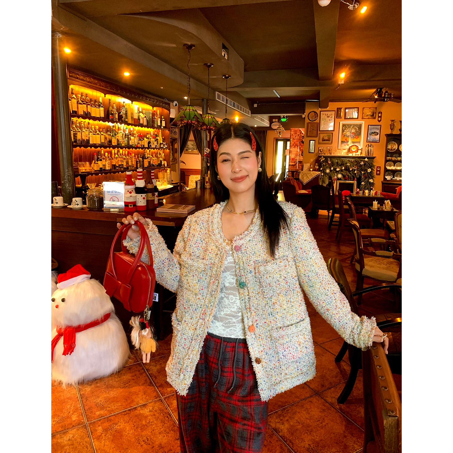 今屿花花 tefamani 12月24日20:00点上新 小香外套女