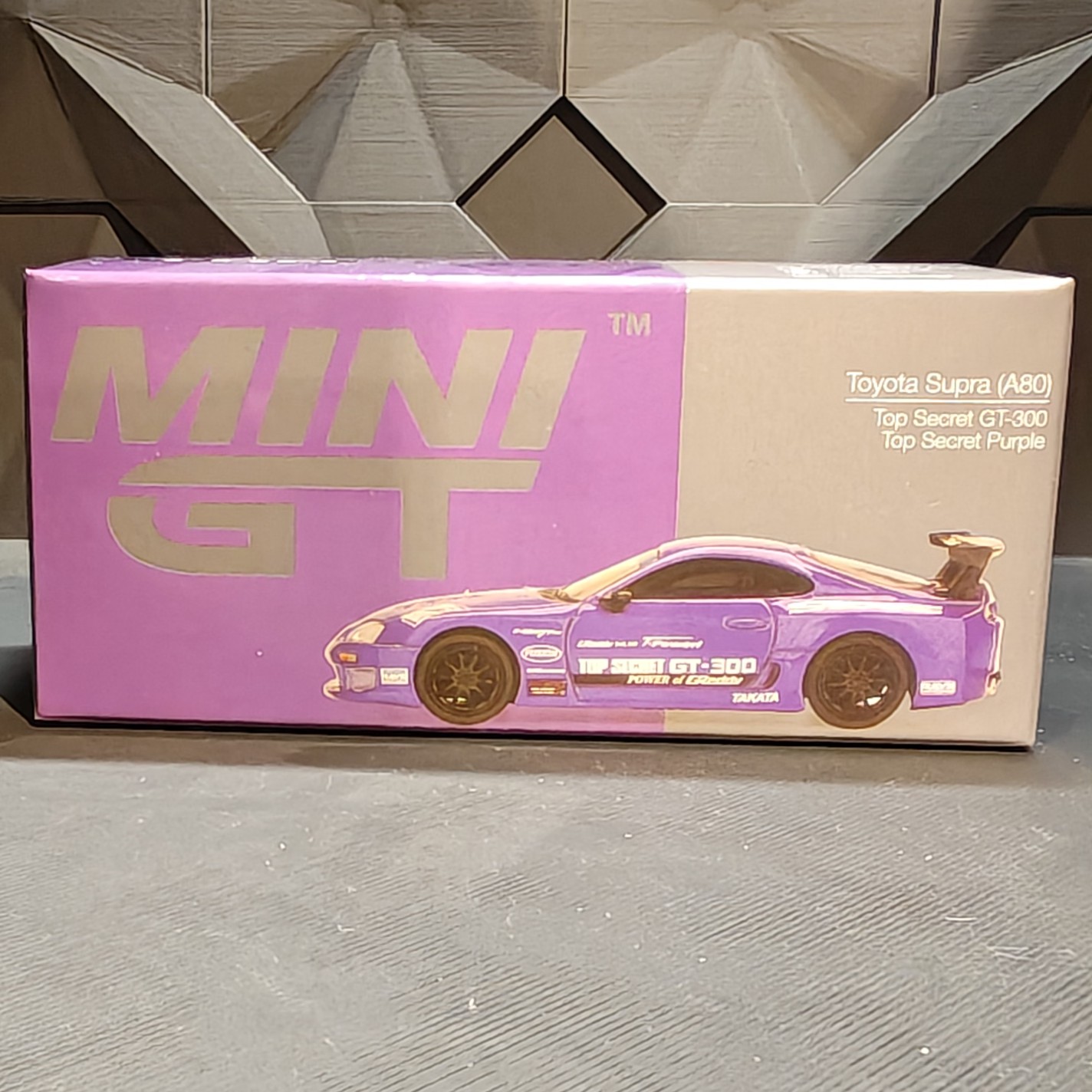 minigt 1:64丰田速霸A80紫色top secret编号1067