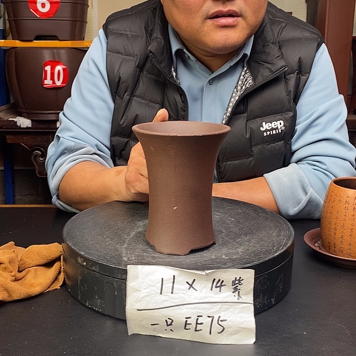 花盆紫砂货号一只EE75