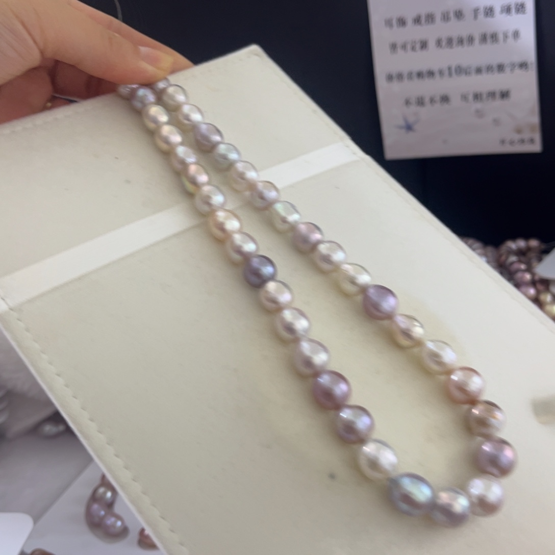 淡水珍珠手绳银S925镶嵌