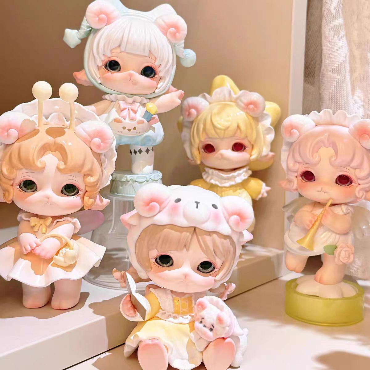 【开盒默认拆盒 踩尾巴】米卷玩具博物馆潮玩盲盒大娃周边手办搪胶