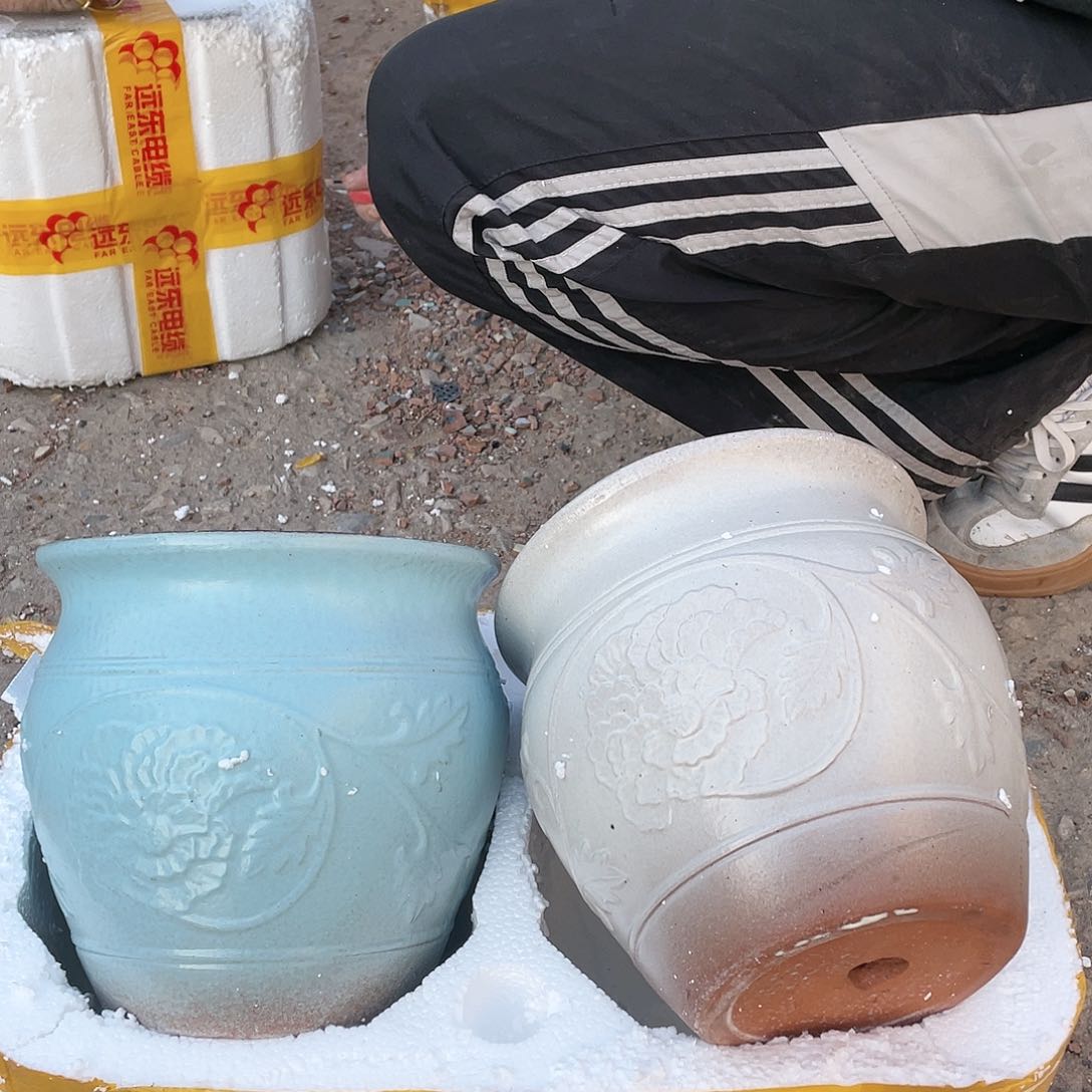红陶宜兴紫砂花盆