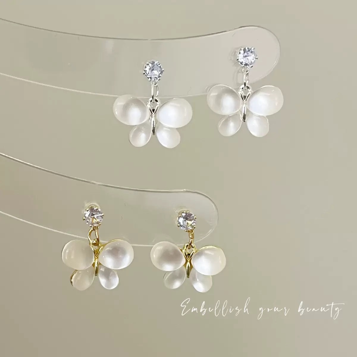 铜合金耳饰 2025年新款潮小众设计轻奢小香风耳饰