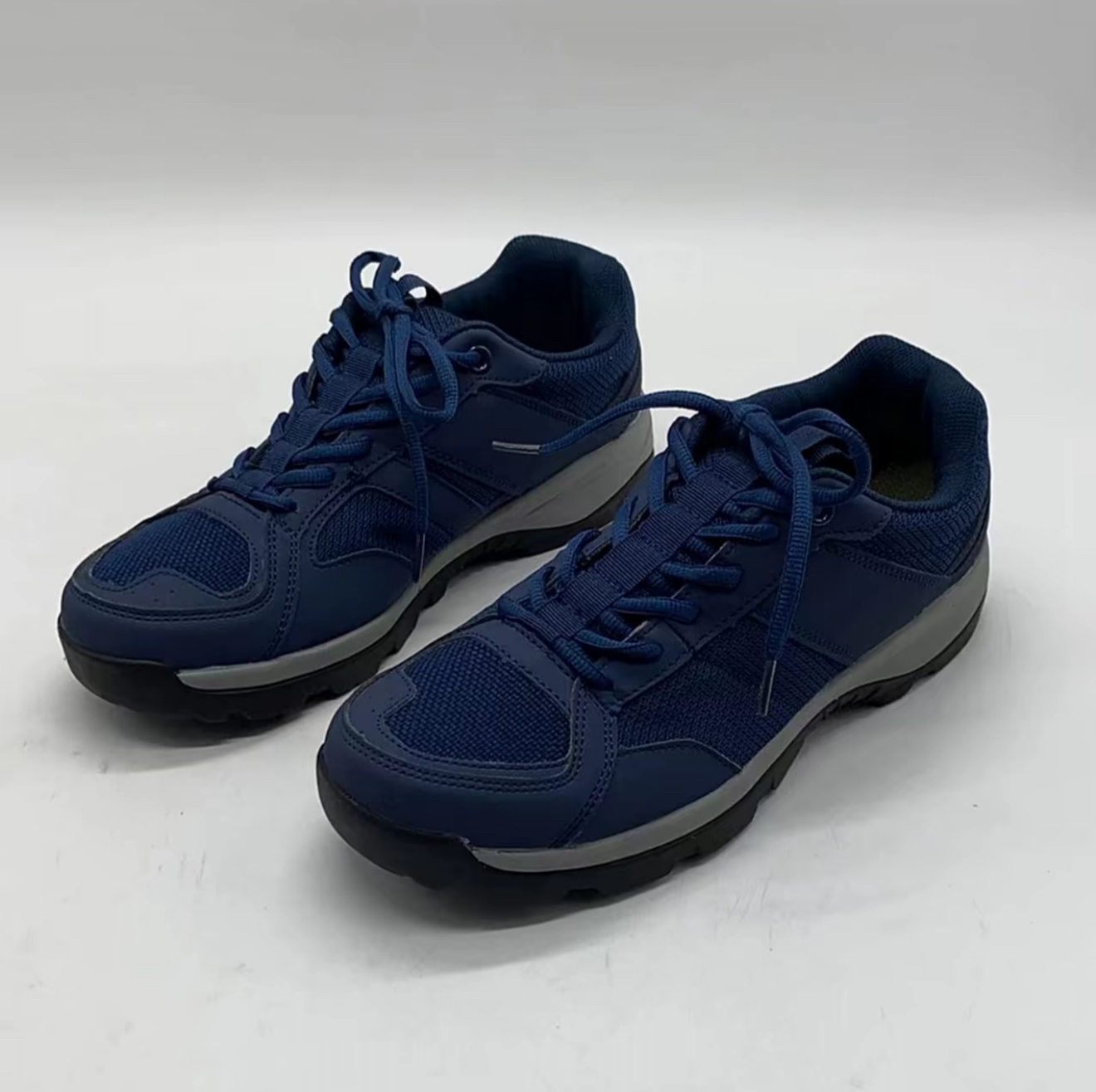 夏季蓝色机务地勤鞋轻便耐磨户外训练工作鞋春秋款