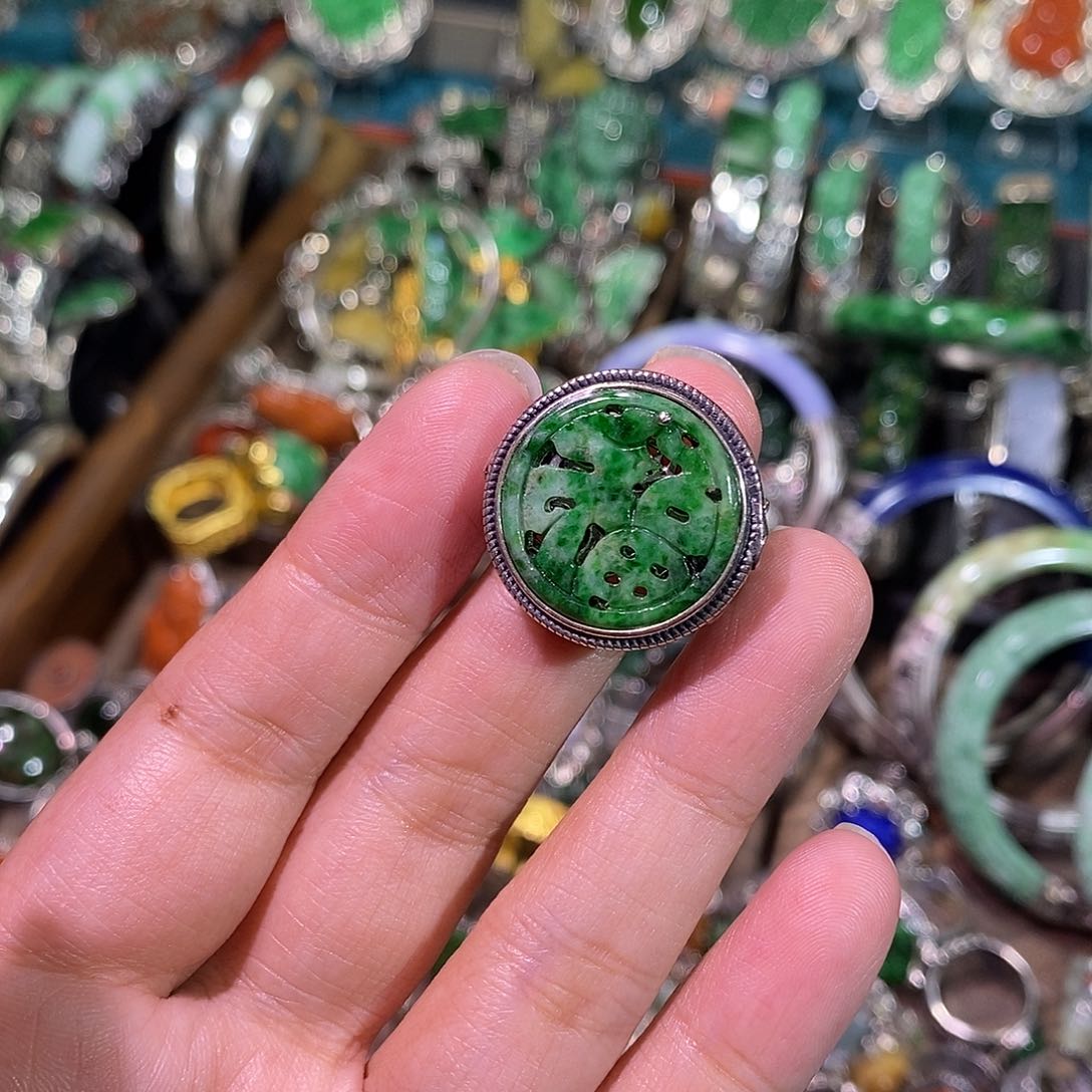 银珐琅戒指炸炸炸炸炸