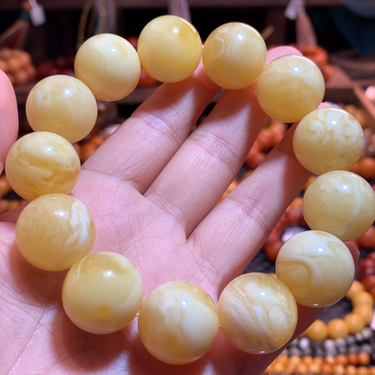 【闪购商品】手串蜜蜡未镶嵌蜜蜡手串