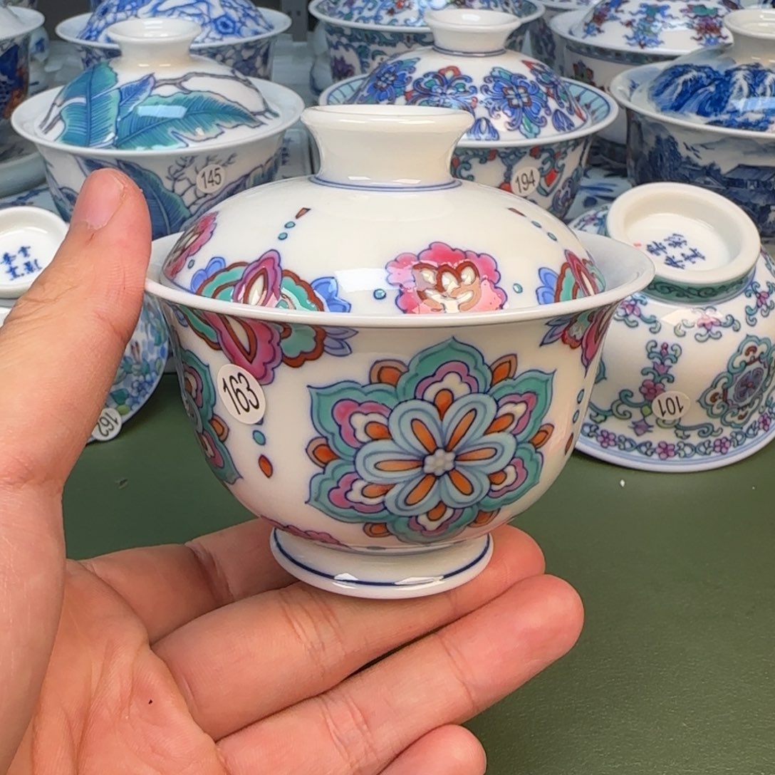 彦祖纯手工手绘茶具163