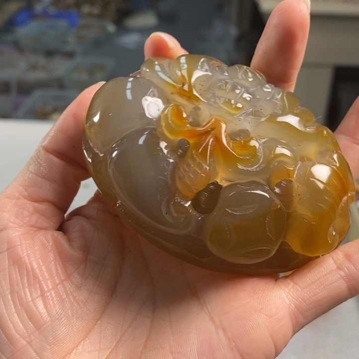 玛瑙/玉髓吊坠(不含链)未镶嵌