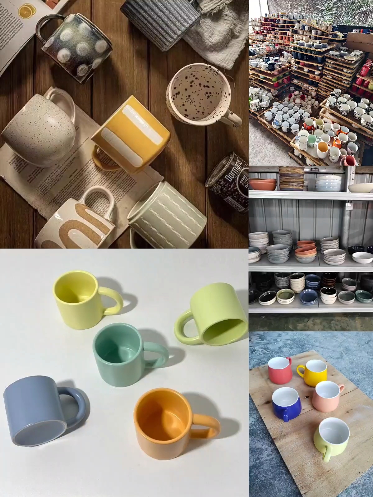 陶瓷盲盒，惊喜不断，情侣马克杯牛奶杯咖啡杯彩色简约杯碟家用