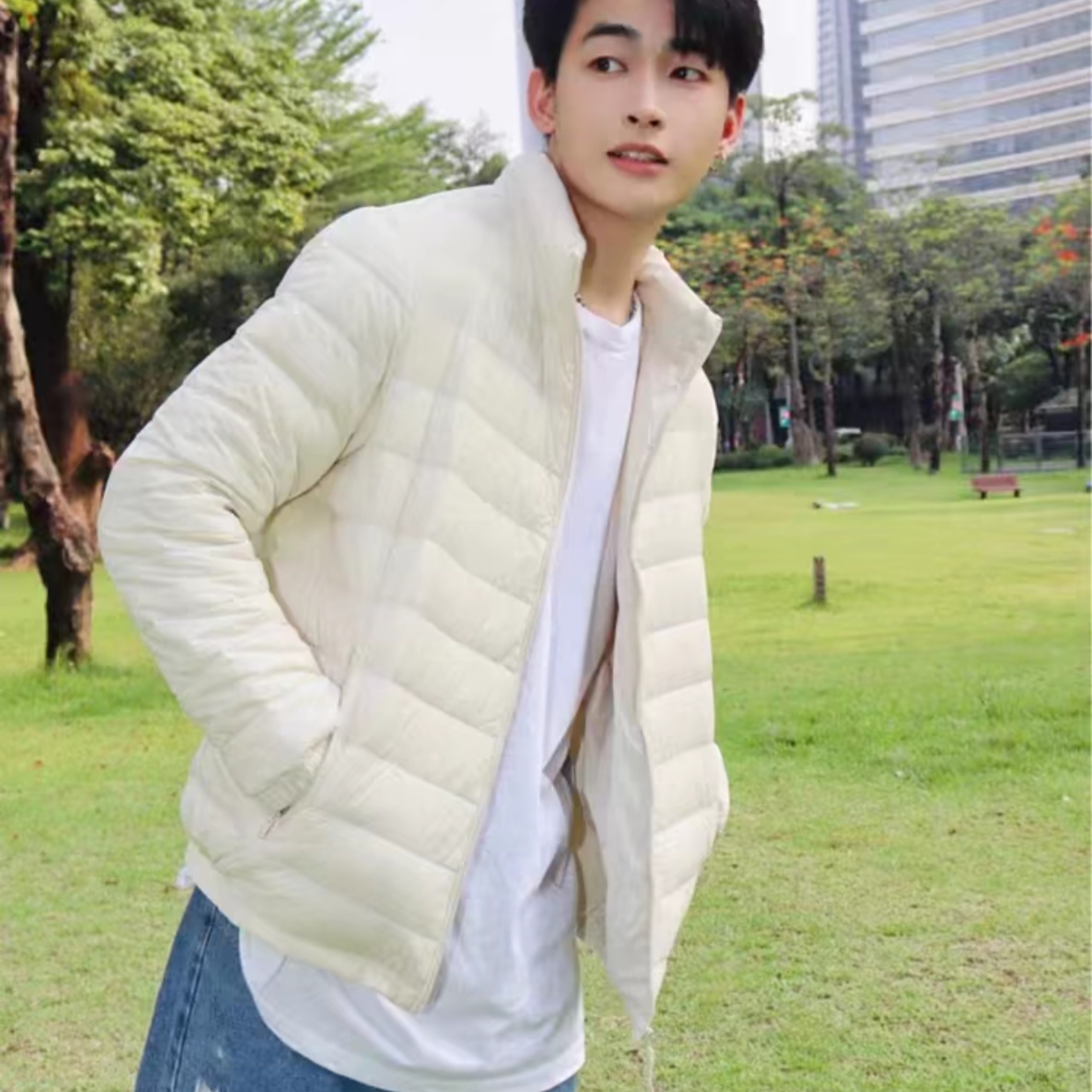 裁剪纸样23796男士轻薄棉服纸样