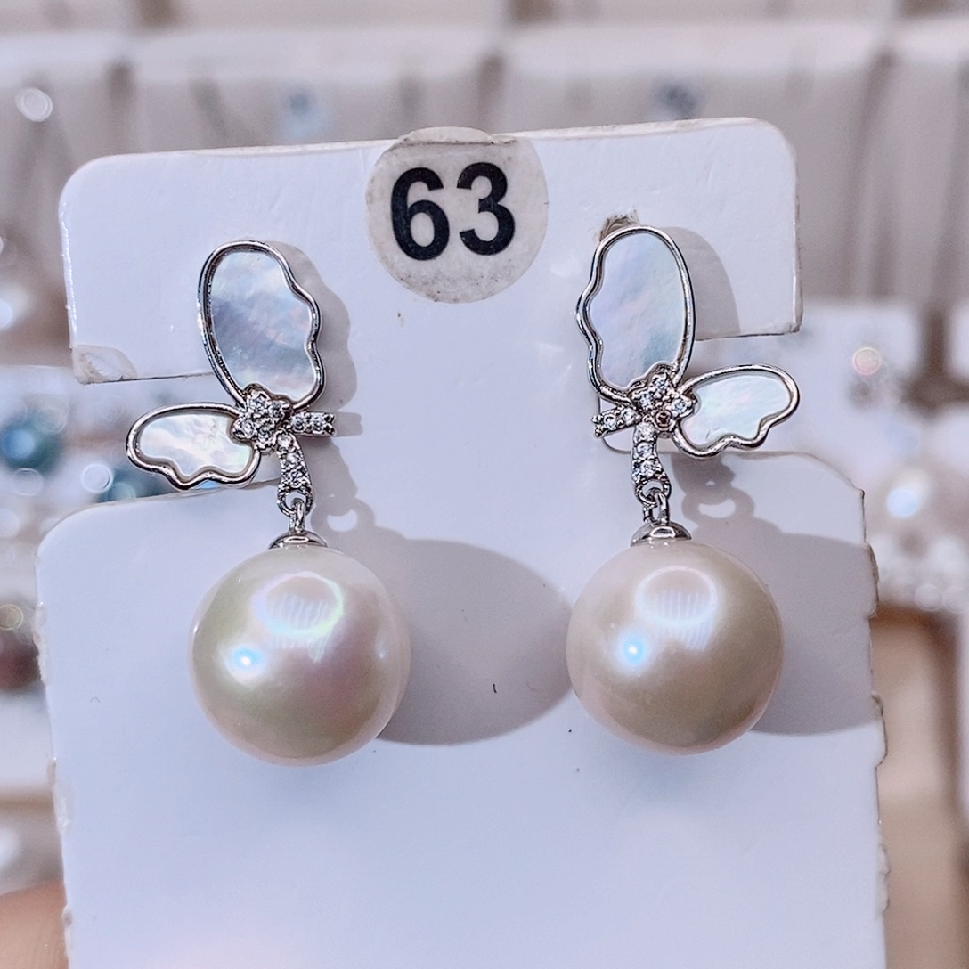 颈饰银S925镶嵌淡水珍珠