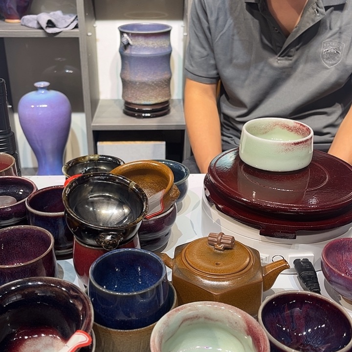 手工制作钧瓷主人杯