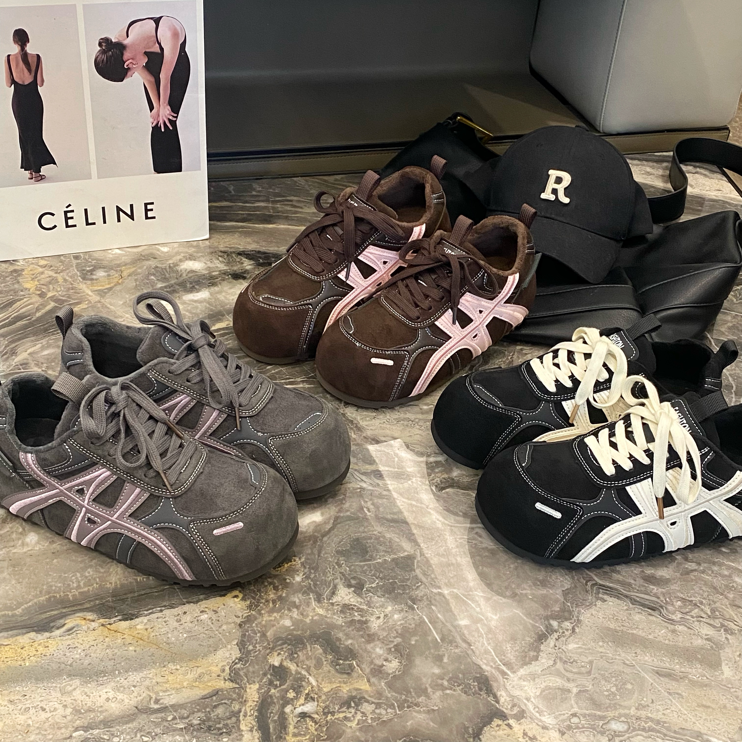 【单/绒】德训潮流街头风圆头时尚休闲老爹鞋阿甘鞋