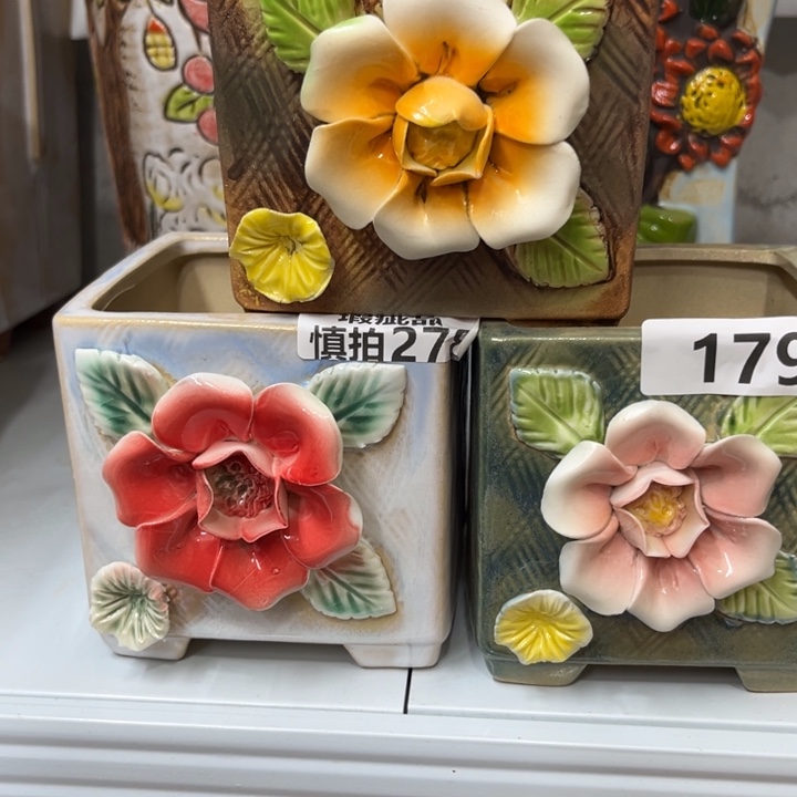 紫砂花盆粗陶材质多肉花盆