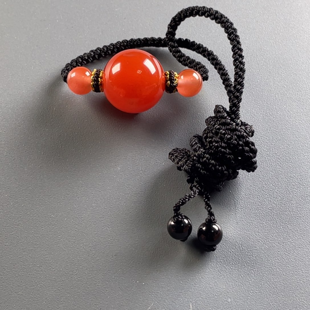 南红玛瑙未镶嵌保山天然原矿杨柳冰红锁骨珠