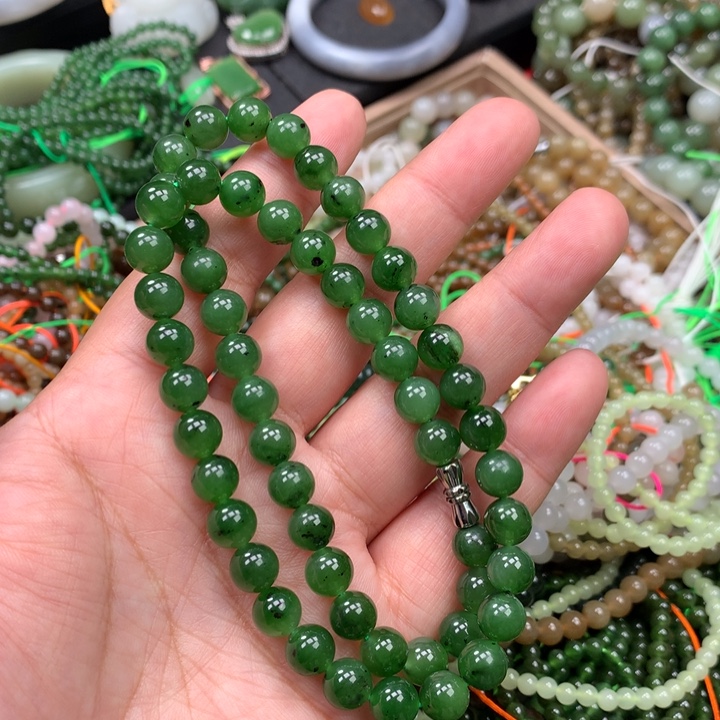 和田玉未镶嵌手链29