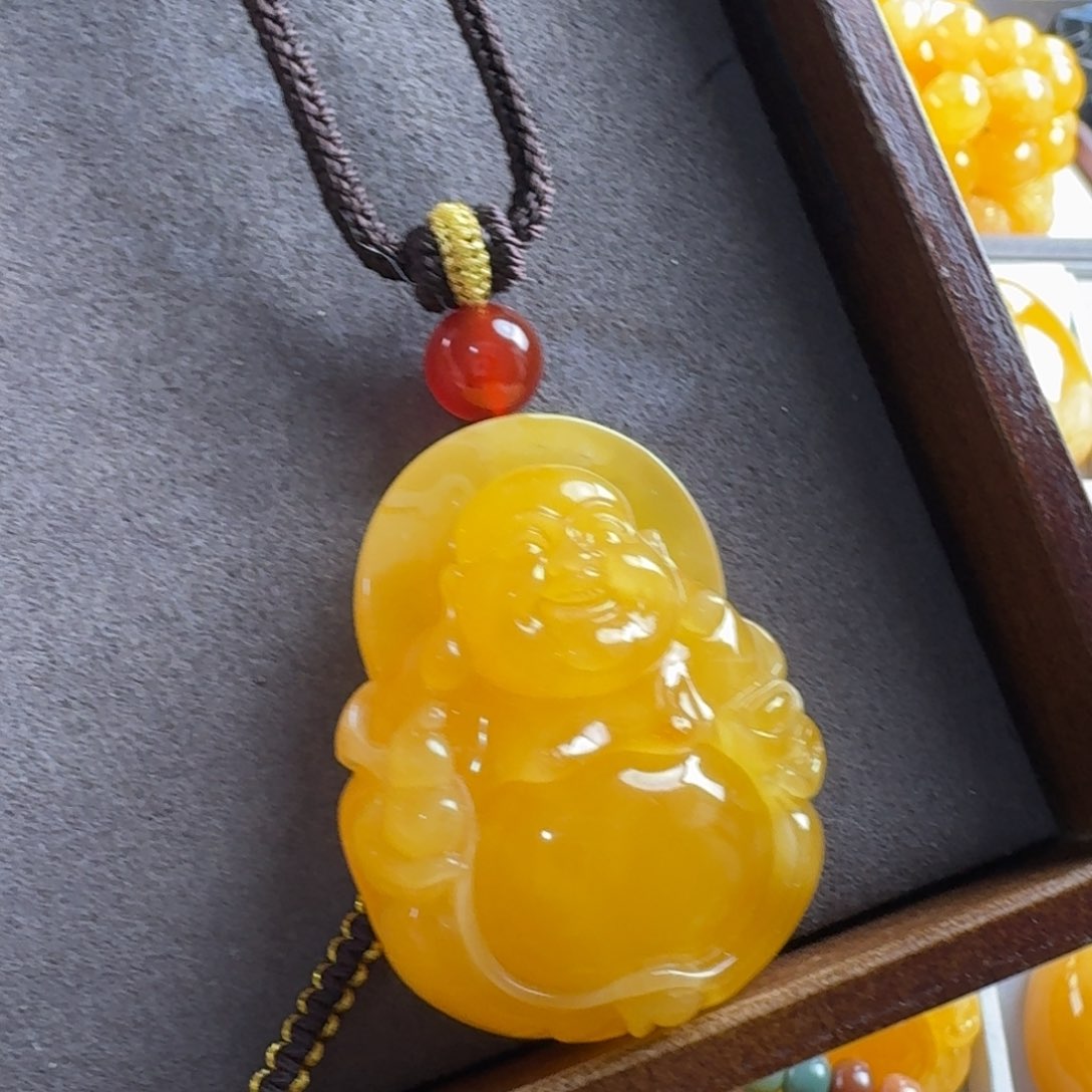 蜜蜡毛衣链未镶嵌