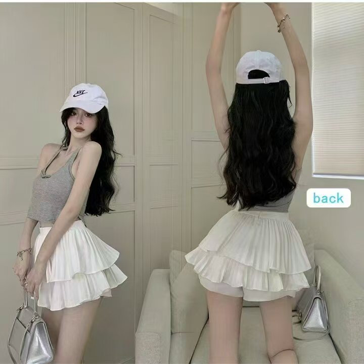 外贸日韩尾货蛋糕裙蓬蓬裙半身裙防走光JK短裙短款甜美显瘦工装风