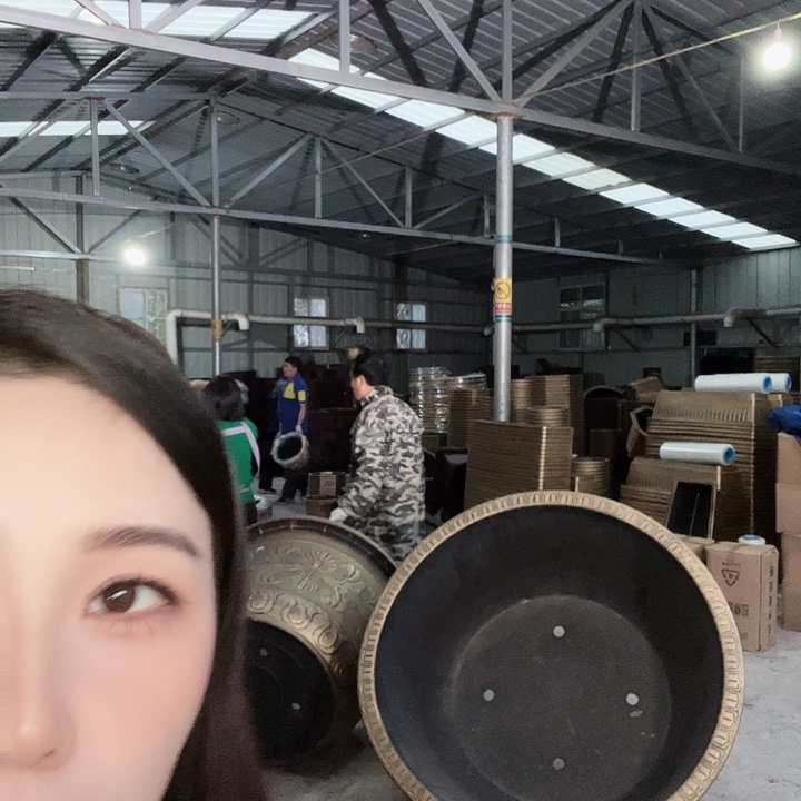 圆70口径花盆两个