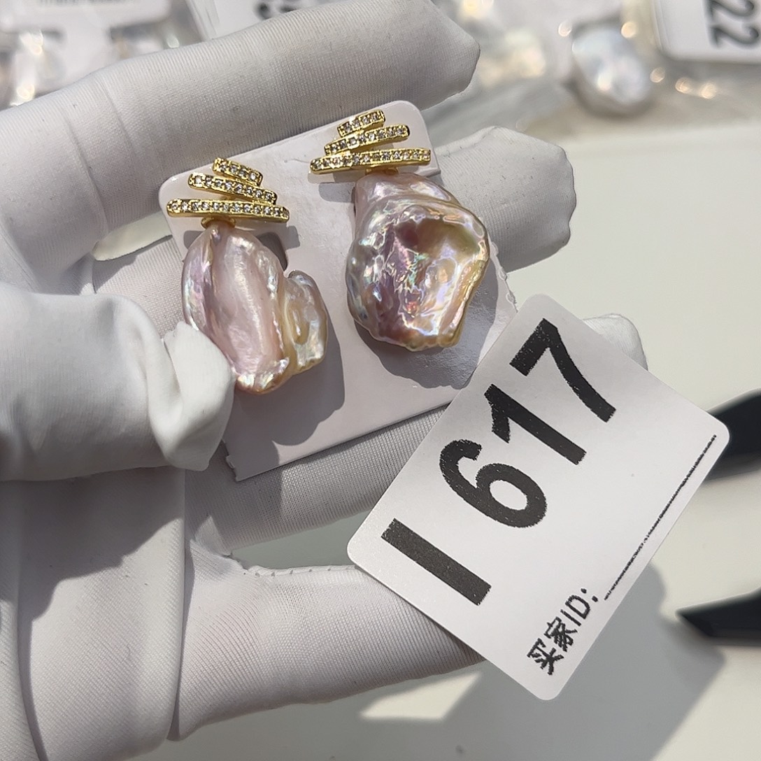 耳饰淡水珍珠合金