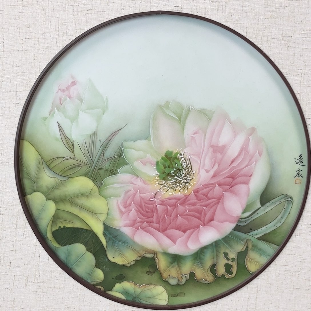 瓷片陶瓷作品 陶瓷手绘
