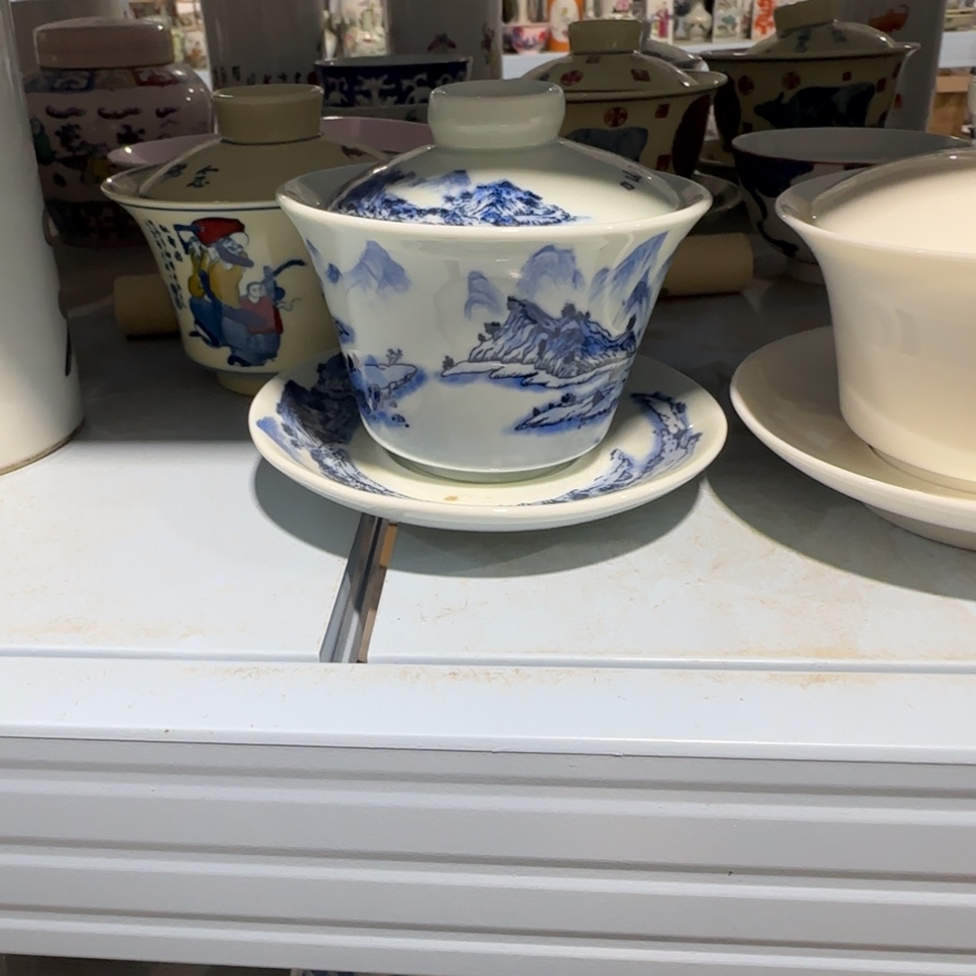 平***界陶其他手绘瓷器，手绘茶具