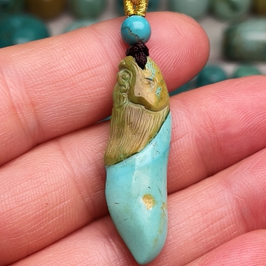 绿松石未镶嵌吊坠(不含链)