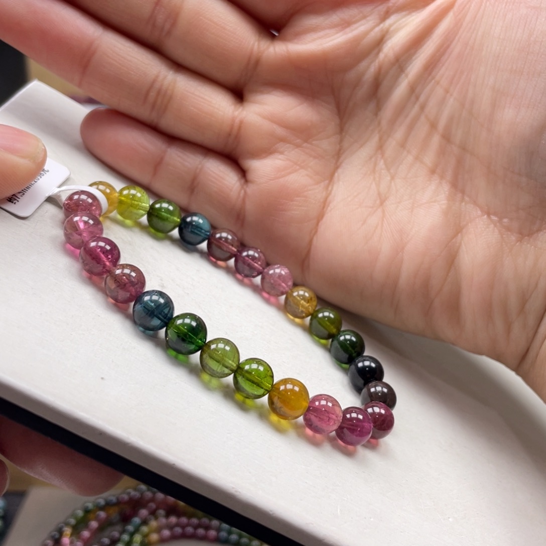 碧玺手串未镶嵌7.5mmmmmmmmmmmmmmmmmmm