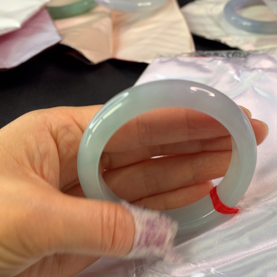 翡翠未镶嵌手镯翡翠手镯53.6