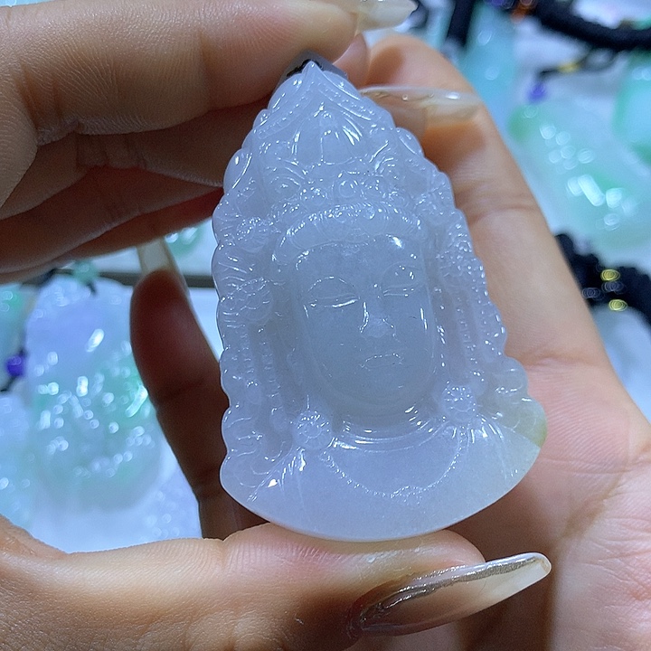 翡翠颈饰未镶嵌天然翡翠A货吊坠