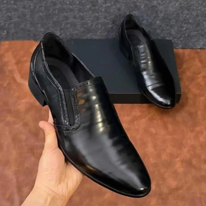 【高端男鞋】2025新款男士简约时尚百搭休闲鞋国风潮流皮鞋