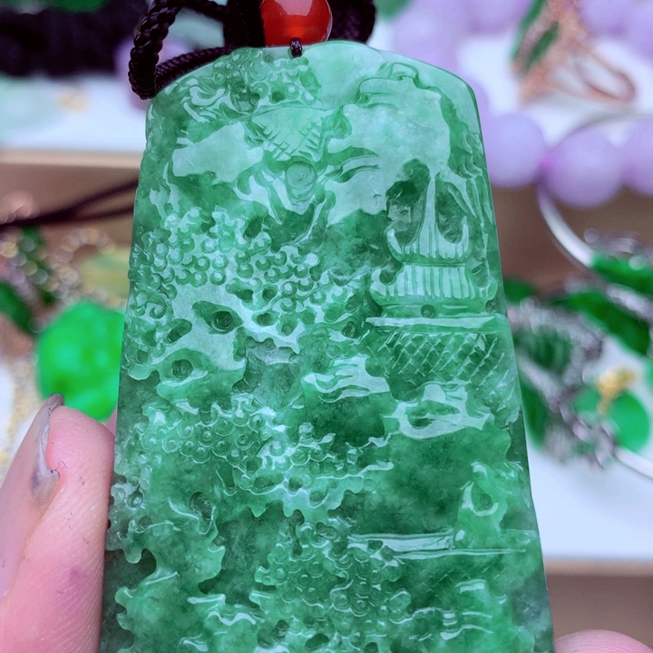 翡翠未镶嵌吊坠(不含链)