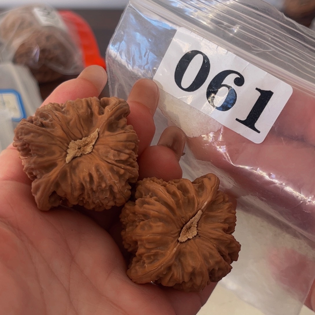 吊坠文玩核桃密纹41有瑕疵