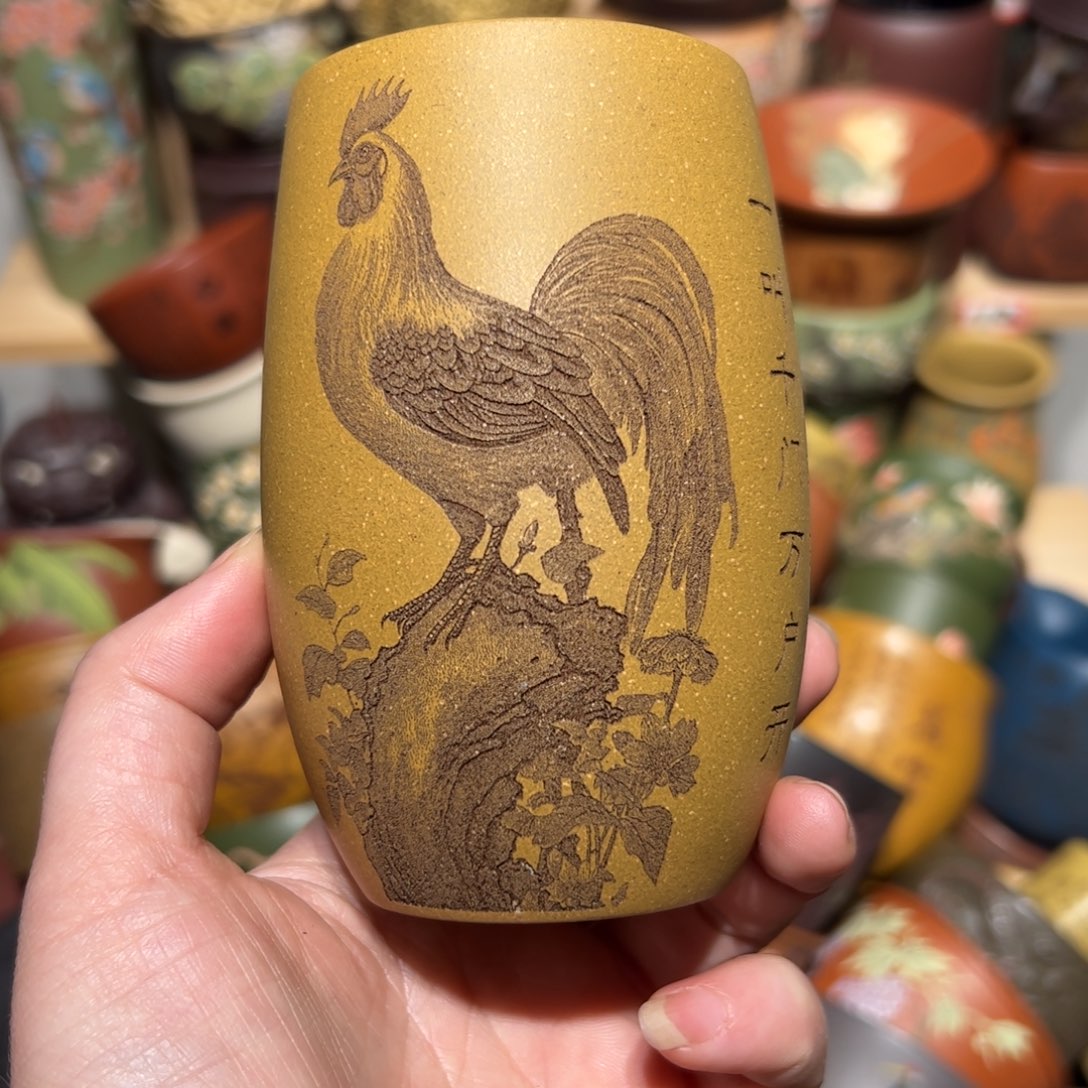 紫砂茶杯宜兴紫砂主人杯