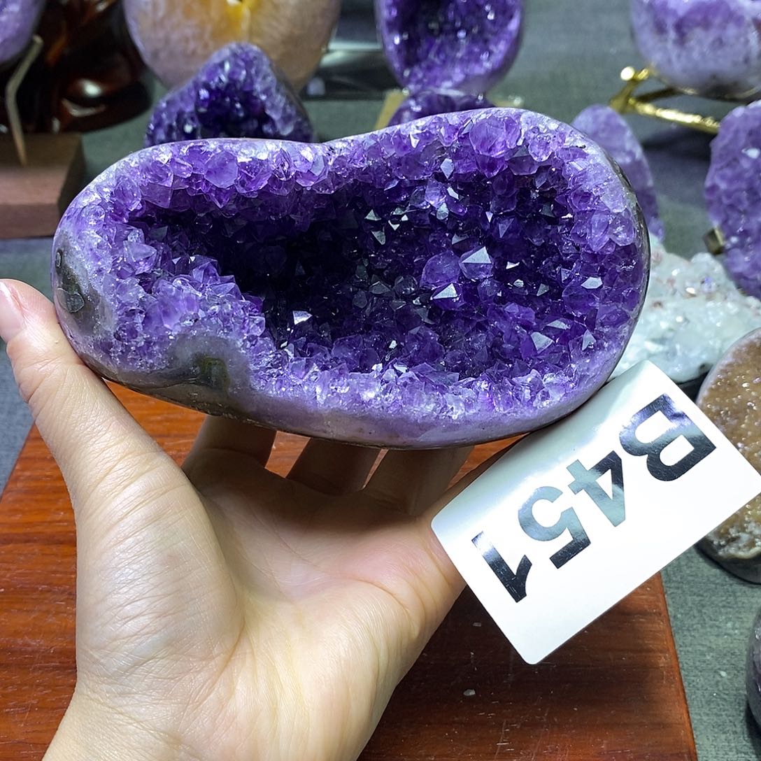 珠宝半成品紫晶未镶嵌