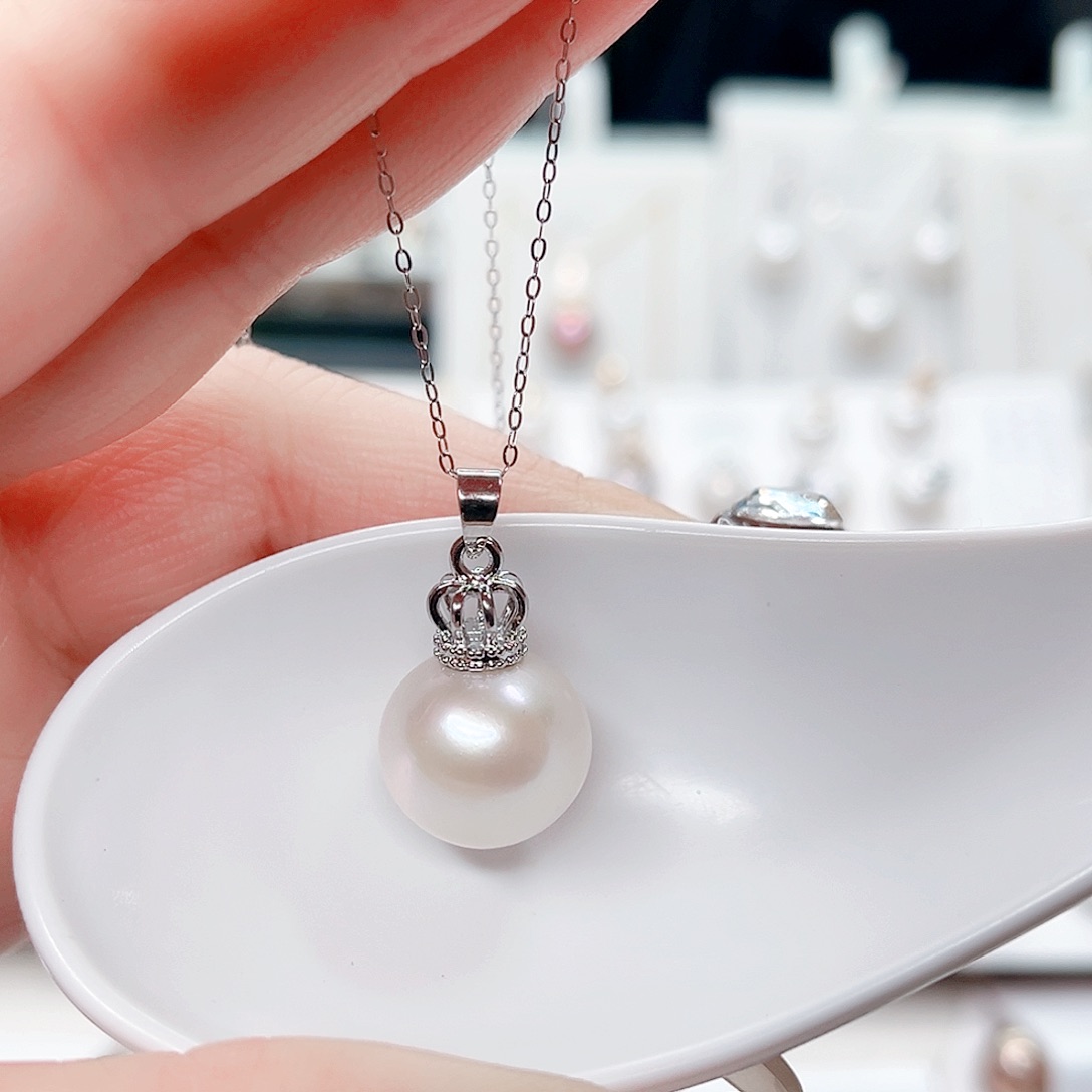 合金淡水珍珠吊坠(赠链)