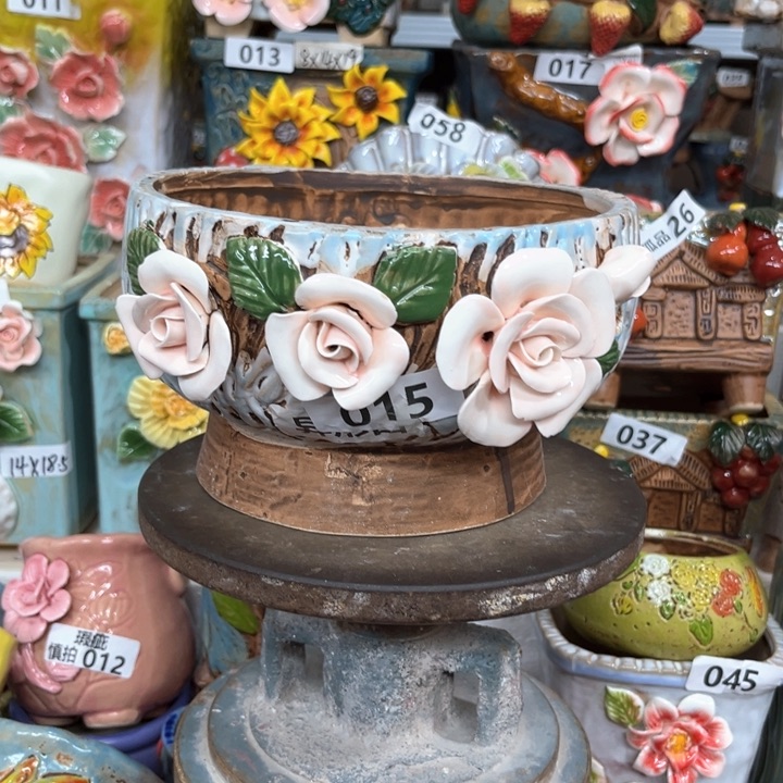 紫砂花盆粗陶材质多肉花盆