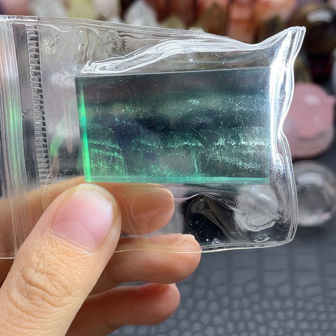 水晶珠宝半成品未镶嵌74绿莹.石无事牌