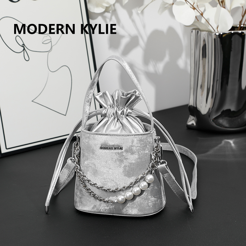 轻奢时尚百搭手提斜跨水桶包H087