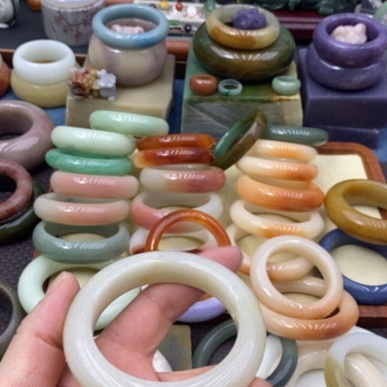 月***栀石英质玉合金手饰