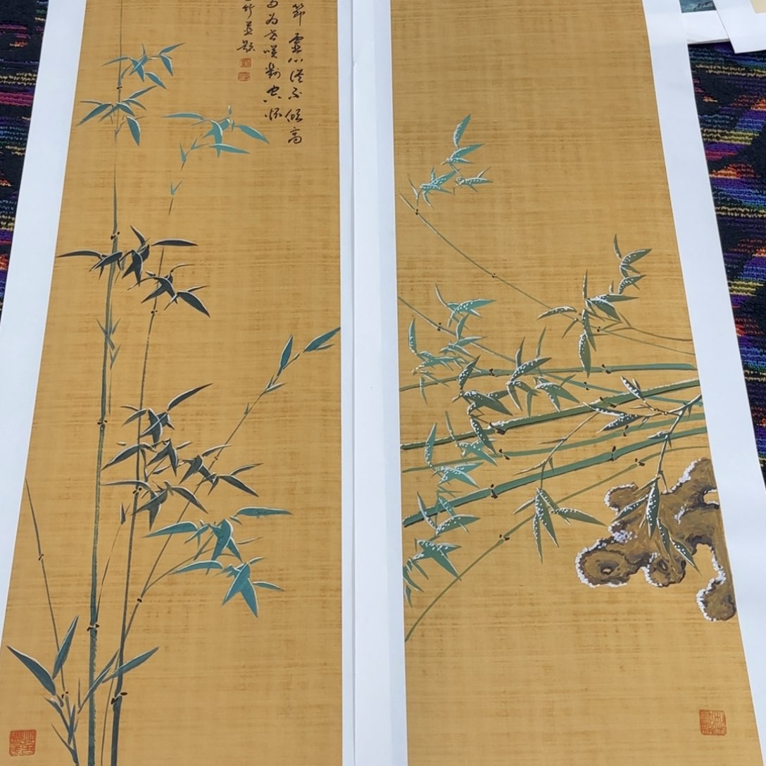 国画阿***德刘儒樵绘画作品 婉。