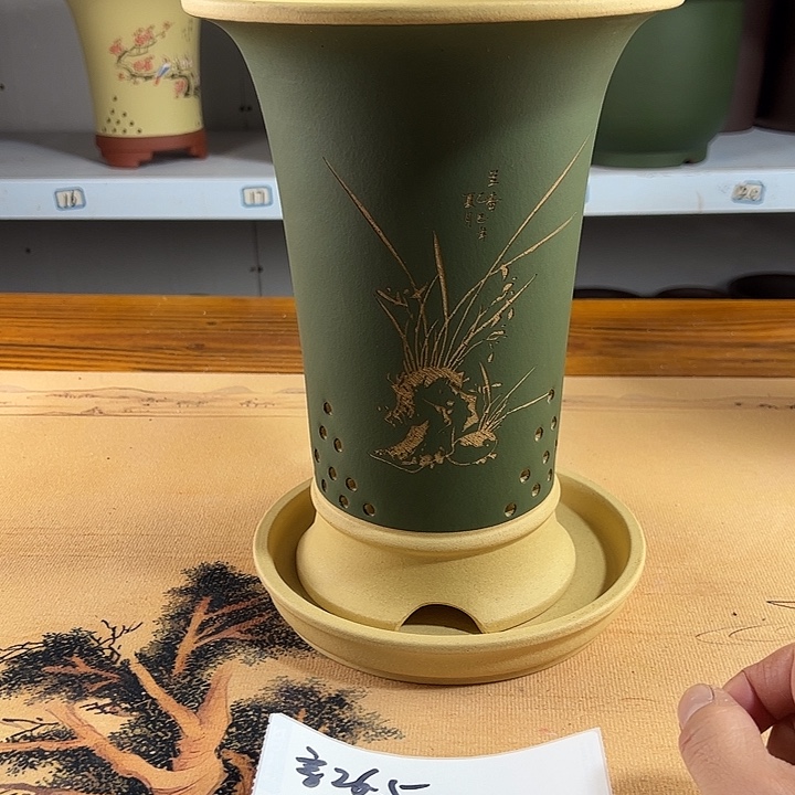 花盆紫砂紫砂兰花盆3333