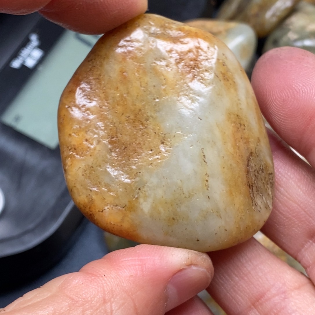 和田玉挂件铂Pt950镶嵌