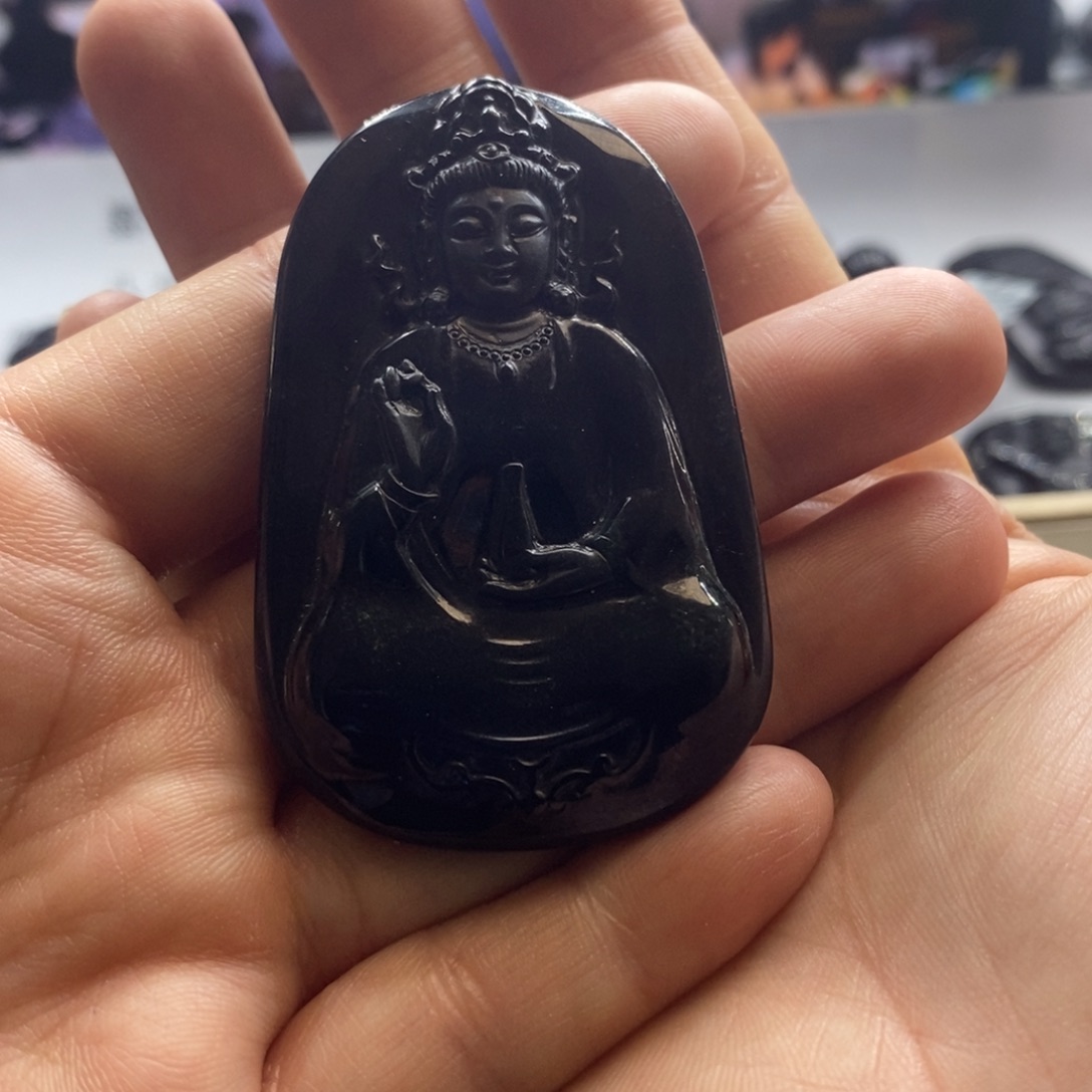 Q***n翡翠未镶嵌吊坠(不含链)观音