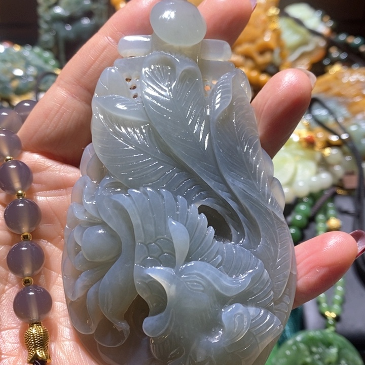 岫玉毛衣链未镶嵌