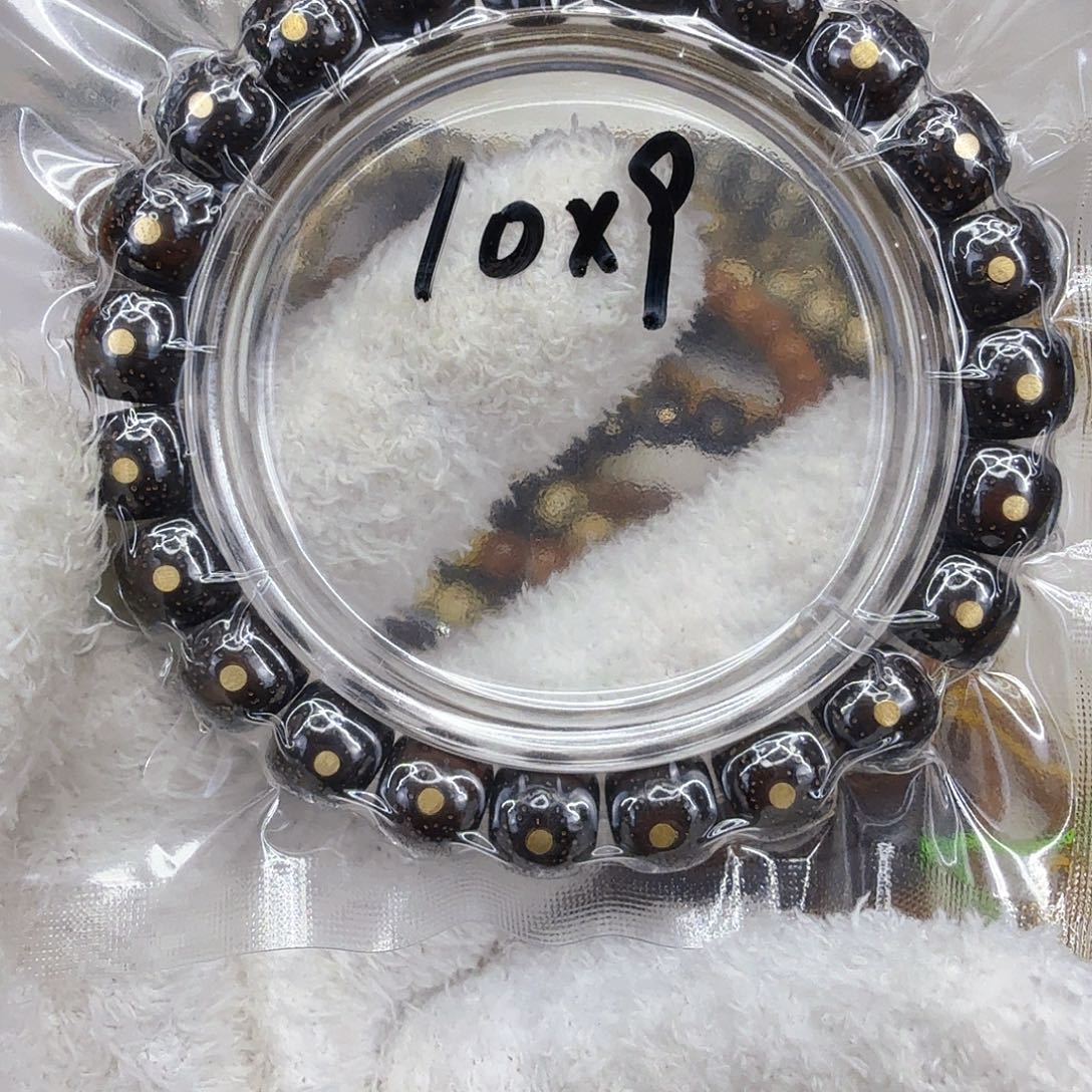 星月菩提手串7殿堂黑金星月菩提单圈10钉